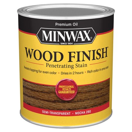 MINWAX Wood Finish Semi-Transparent Mocha Oil-Based Penetrating Wood Stain 1 qt 700194444